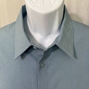 🏃 Lululemon Men’s Light Teal Vented Tech Stretch Shirt Large L 🔥